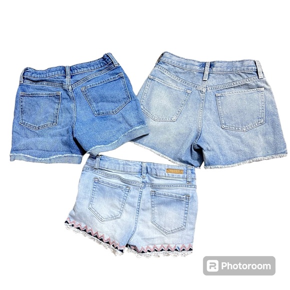 Bundle of 3 Pair of Denim shorts Old Navy/Tru Craft Girls Size 12 - Picture 10 of 10
